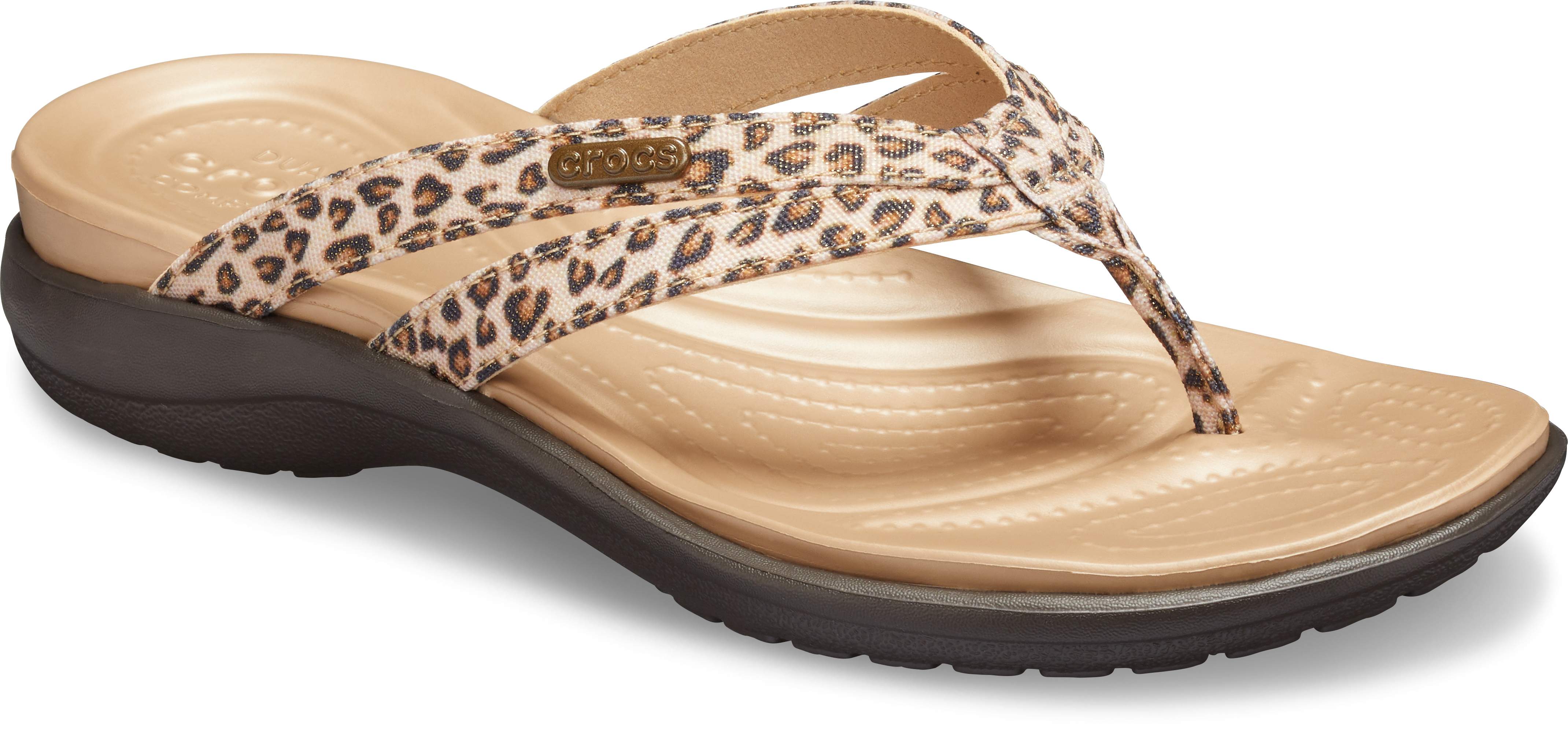 leopard flip flops