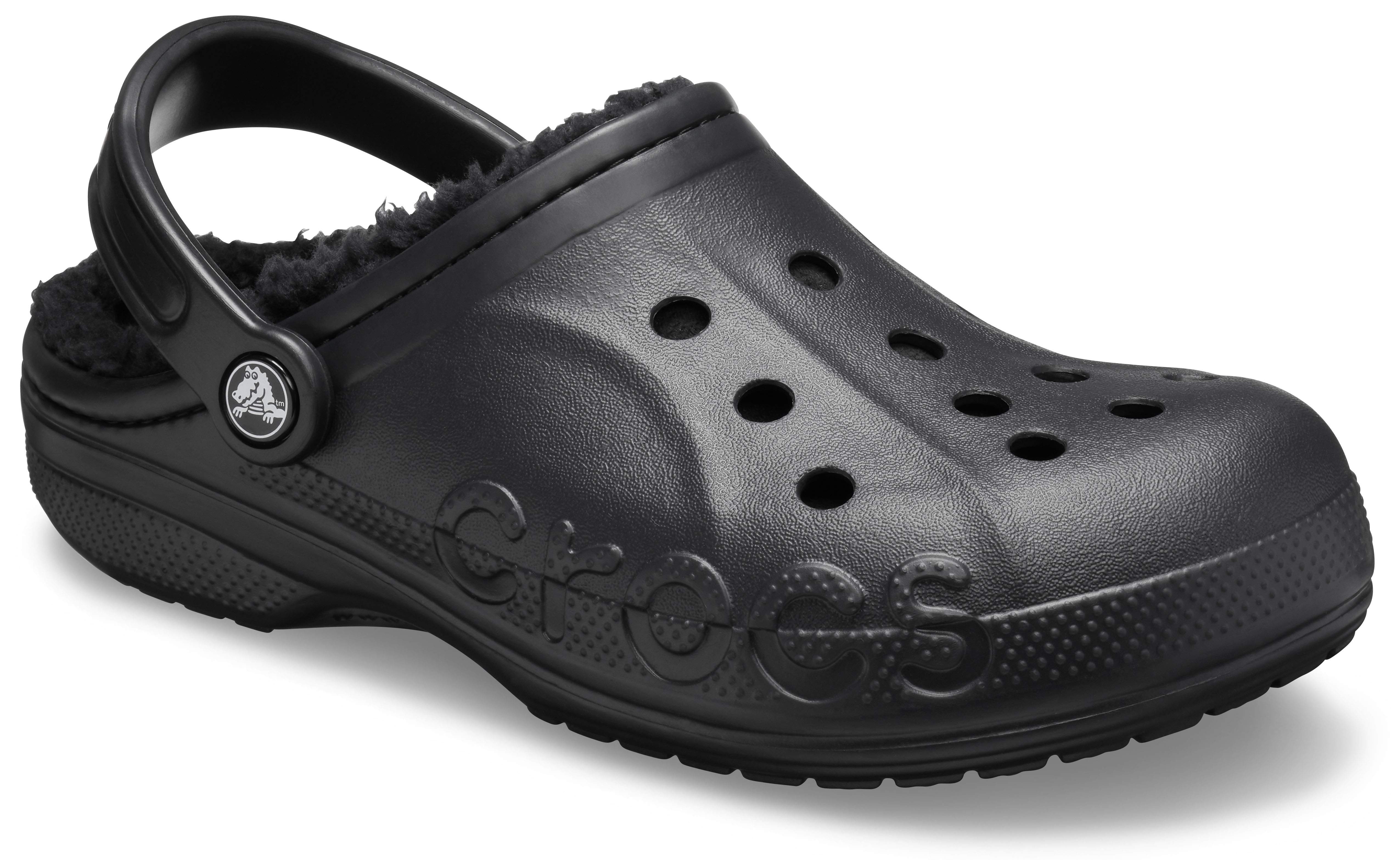 crocs fur lined shoes