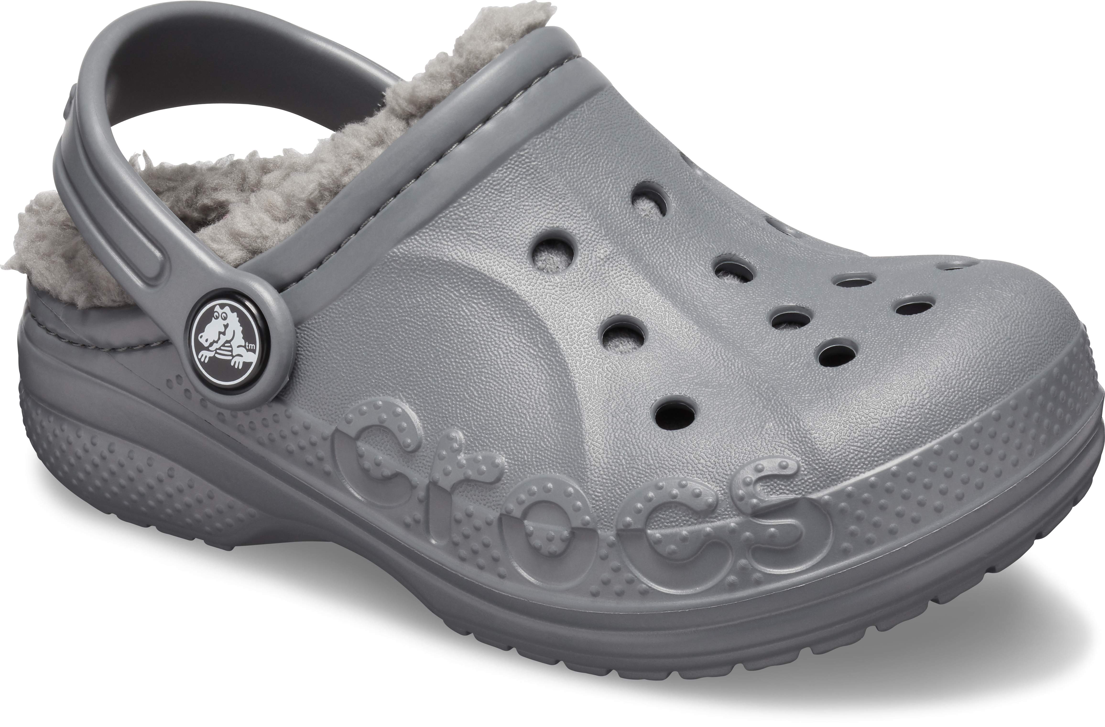 youth lined crocs