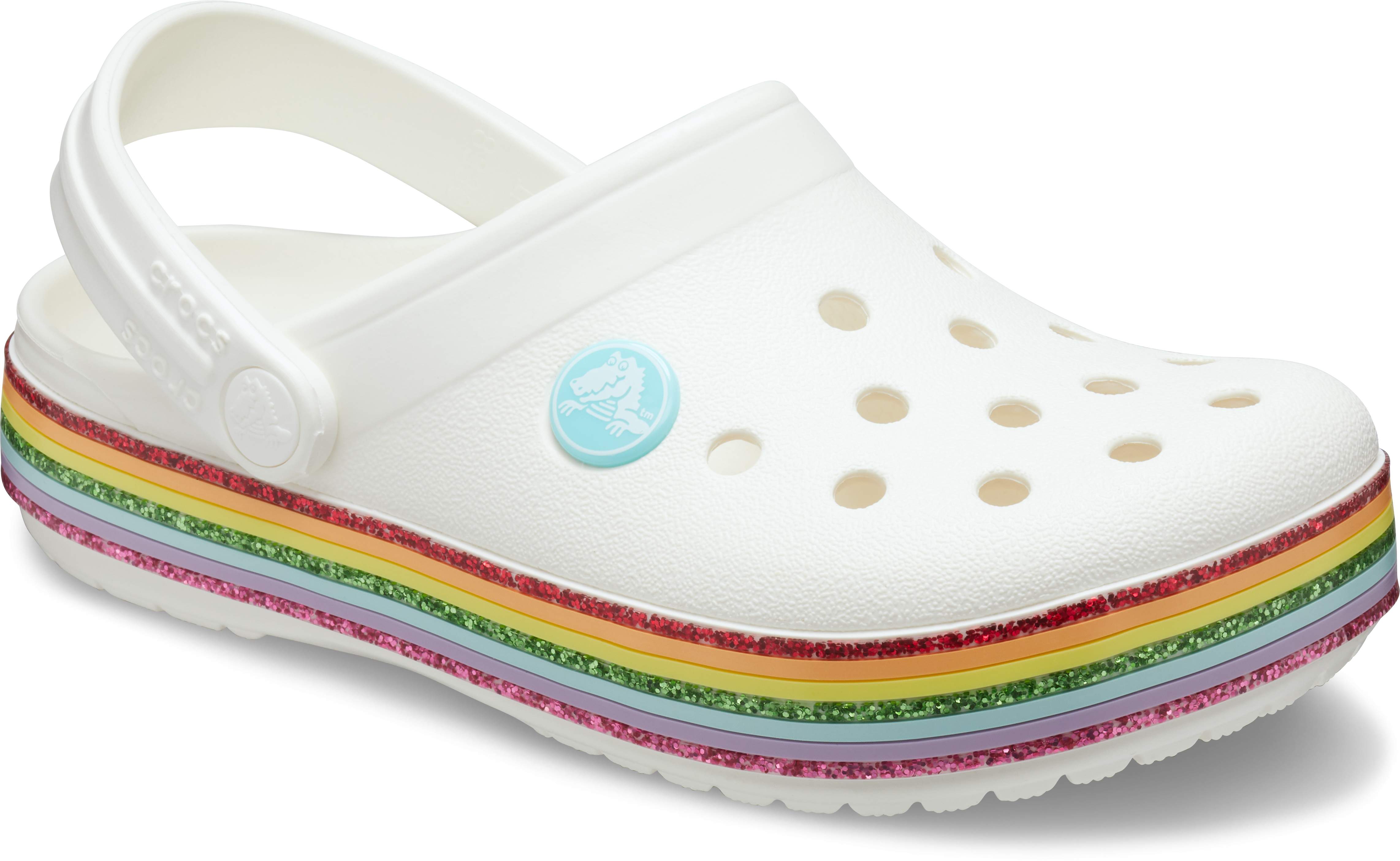 rainbow crocs for kids