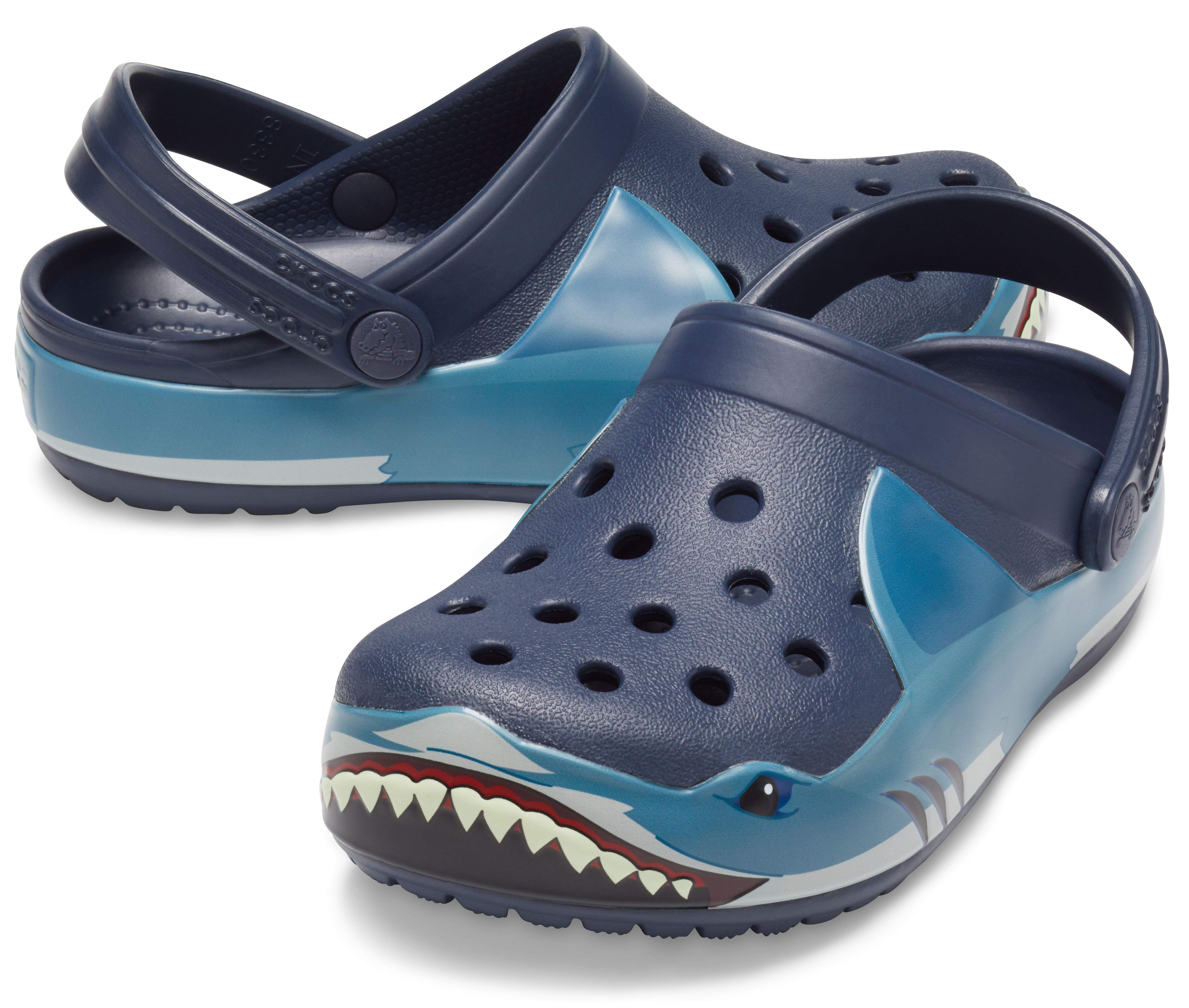 shark crocs for adults