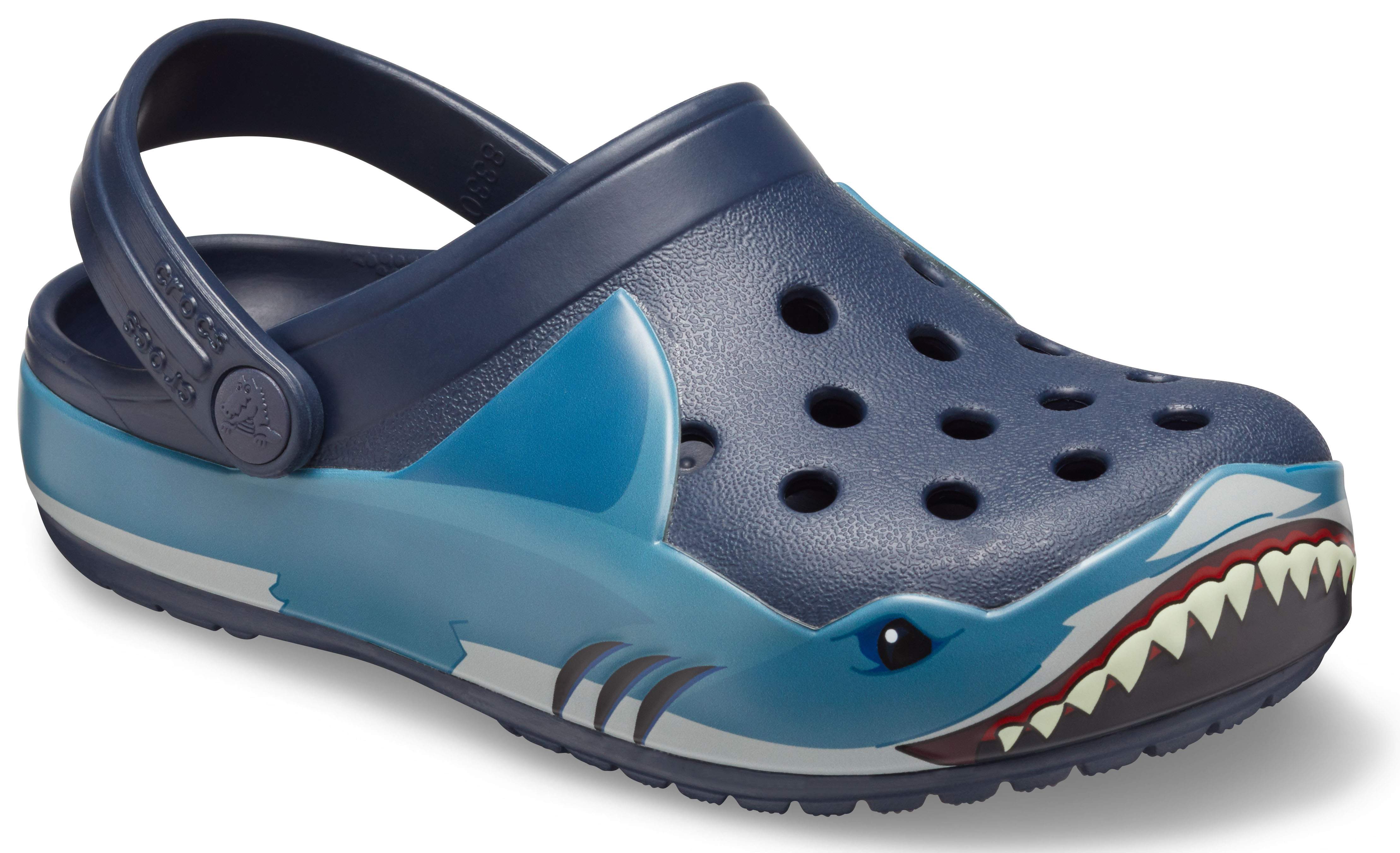 kids teal crocs