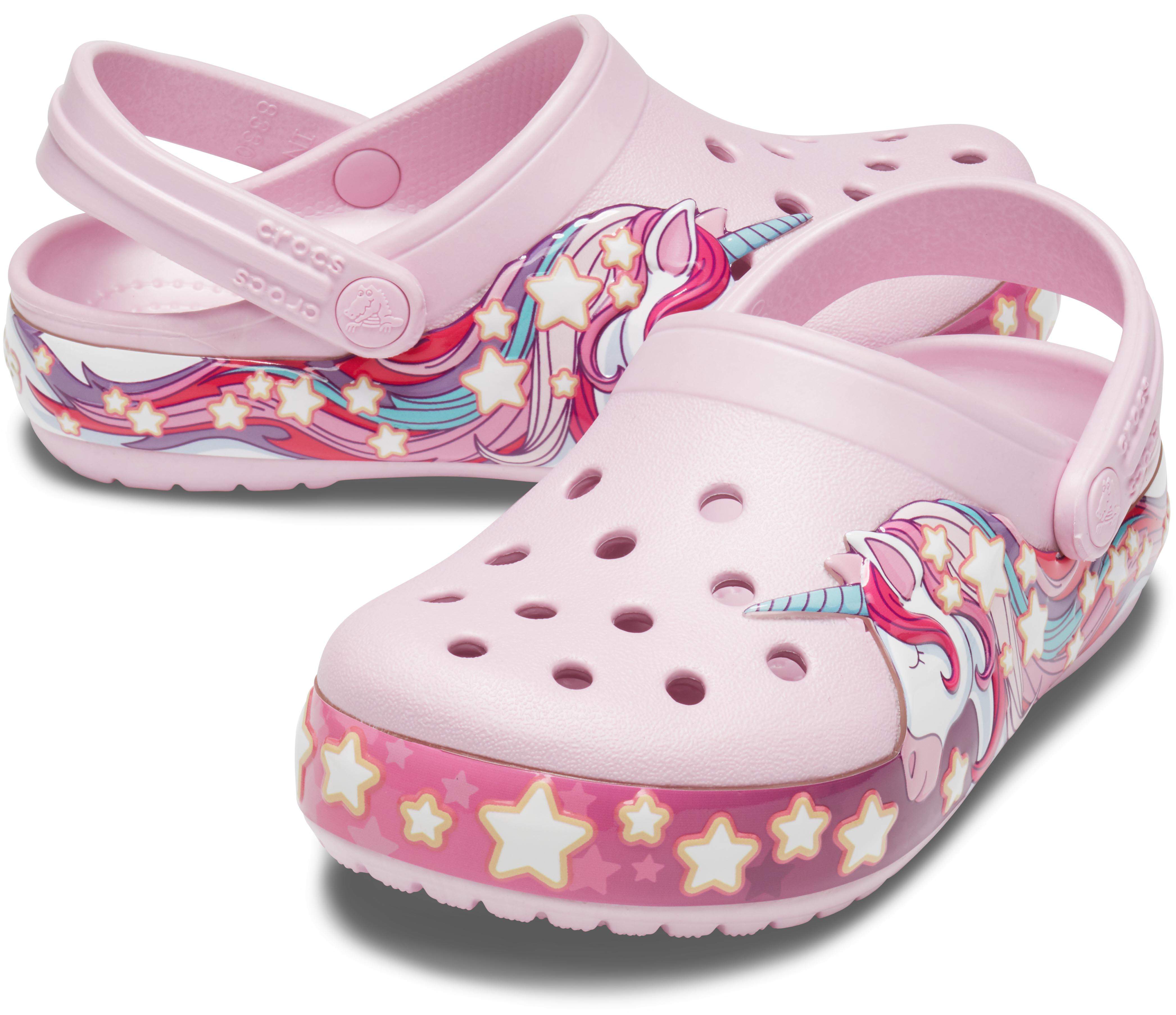 light pink kids crocs
