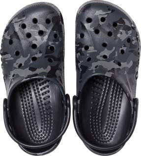crocs black camo