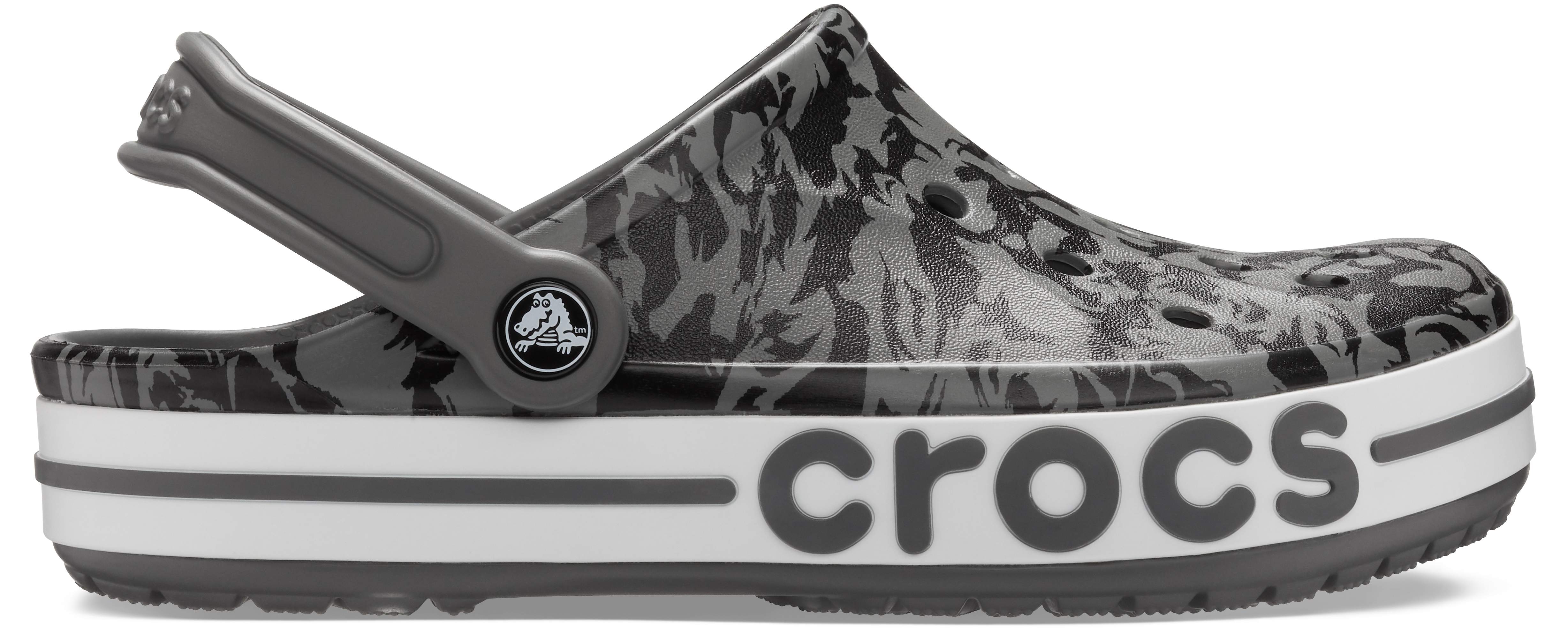printed crocs clogs