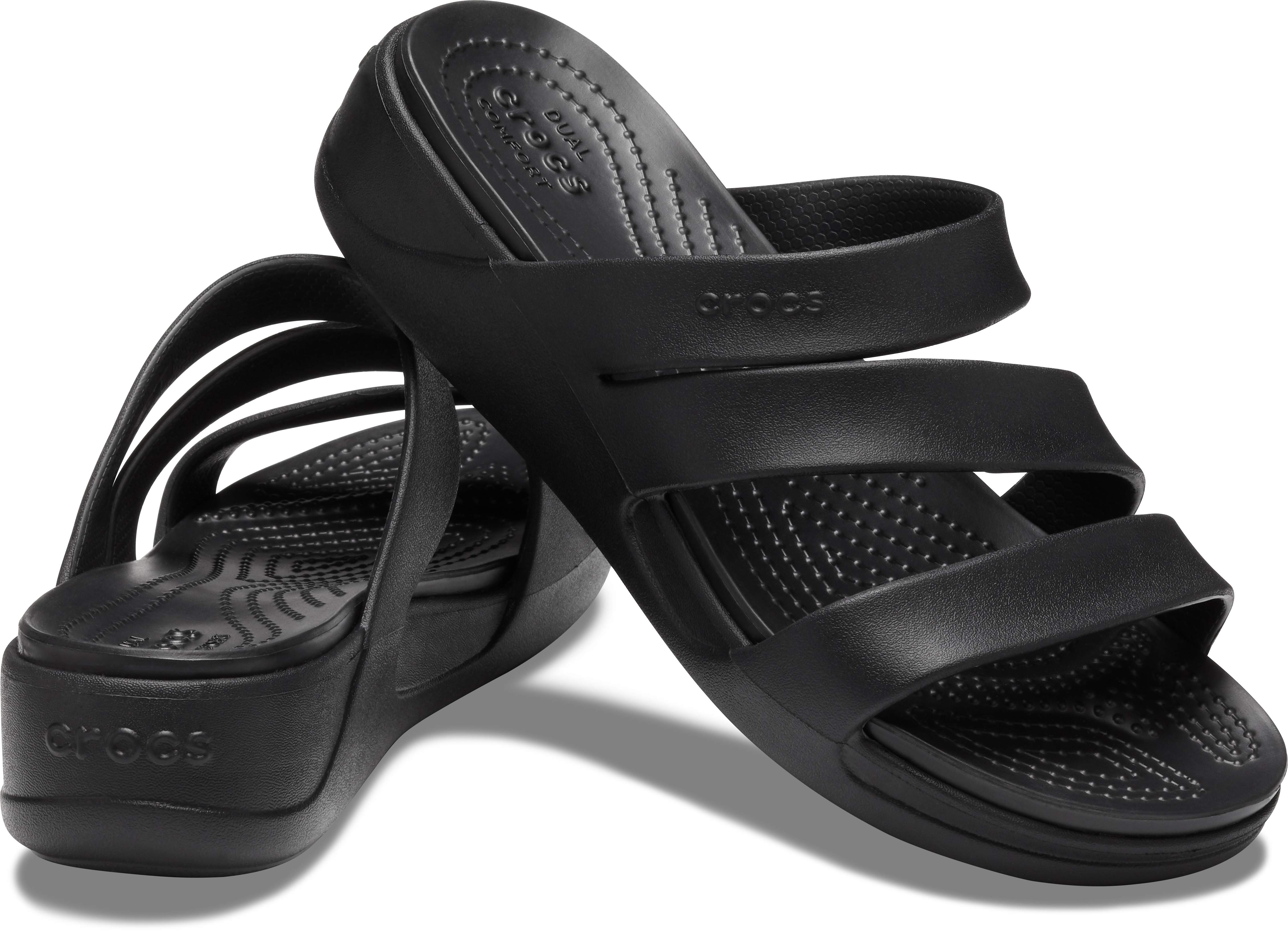 crocs strap sandals