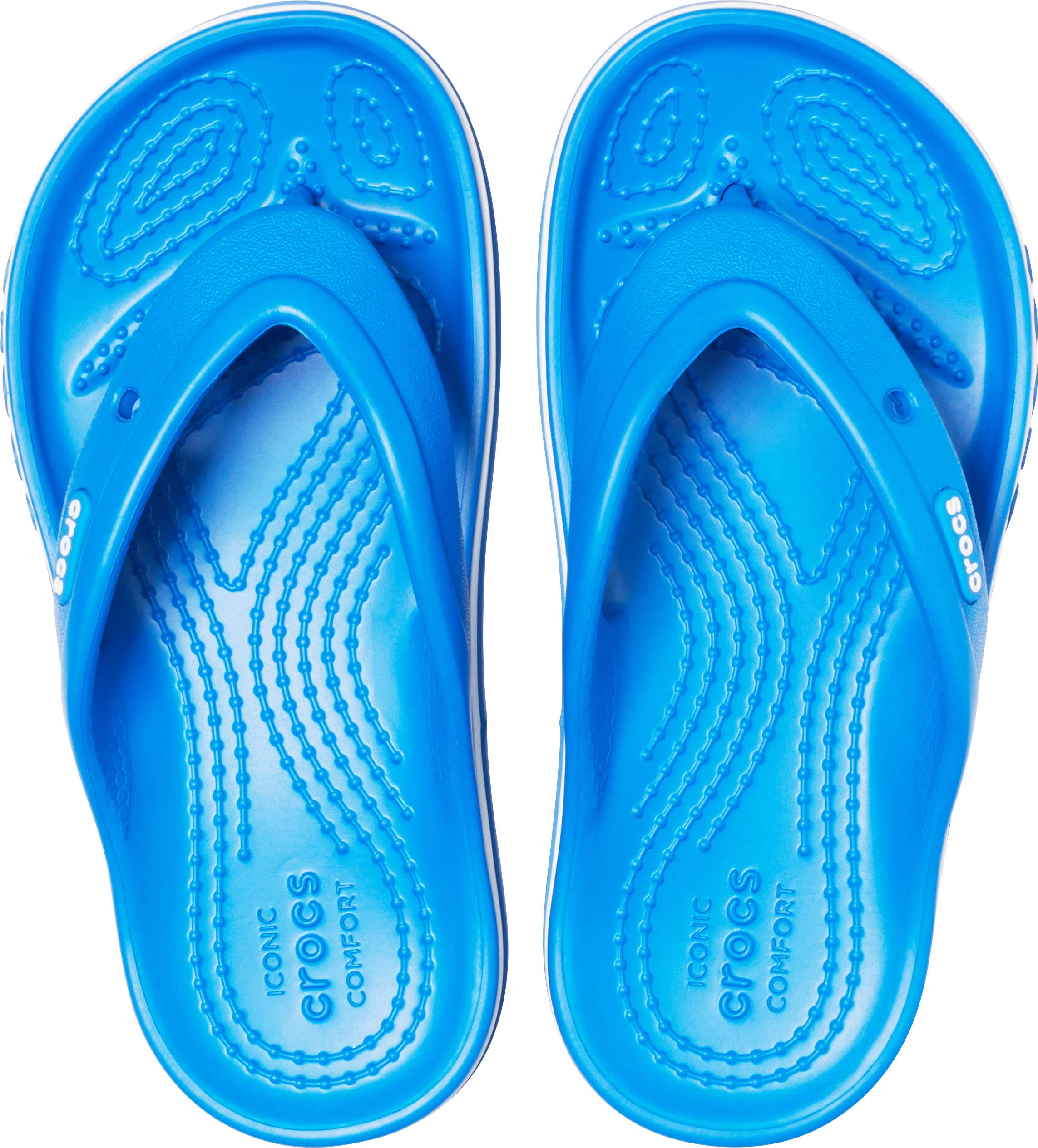 iconic crocs comfort flip flops