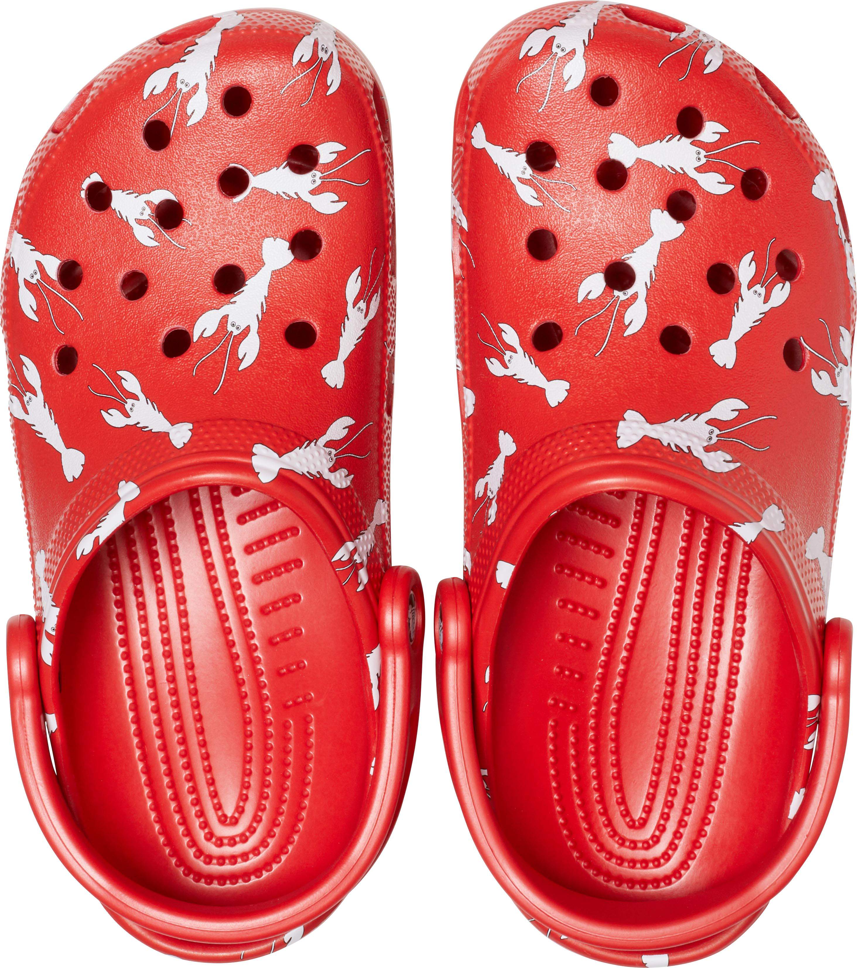 strawberry crocs size 8