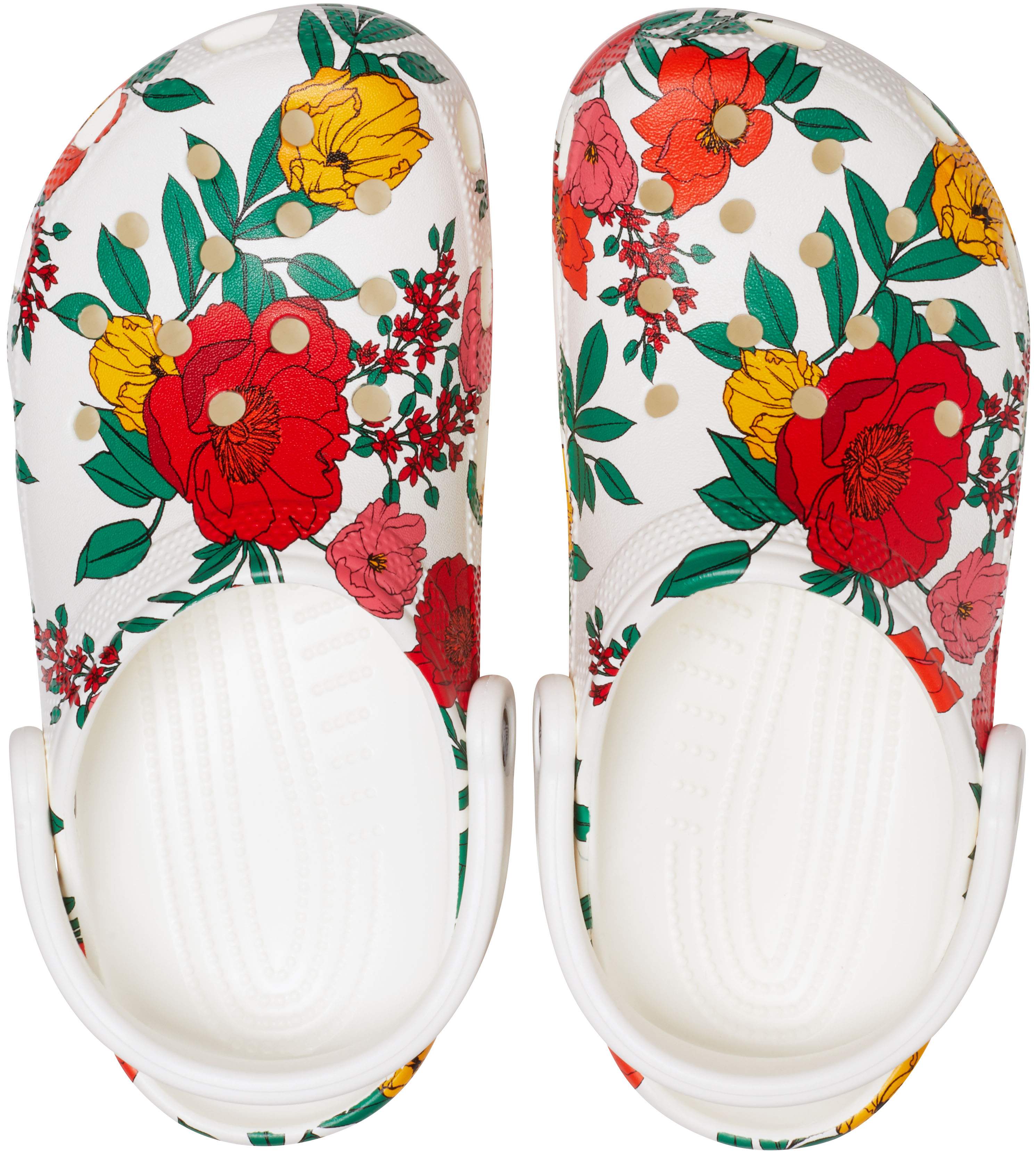 crocs floral clog