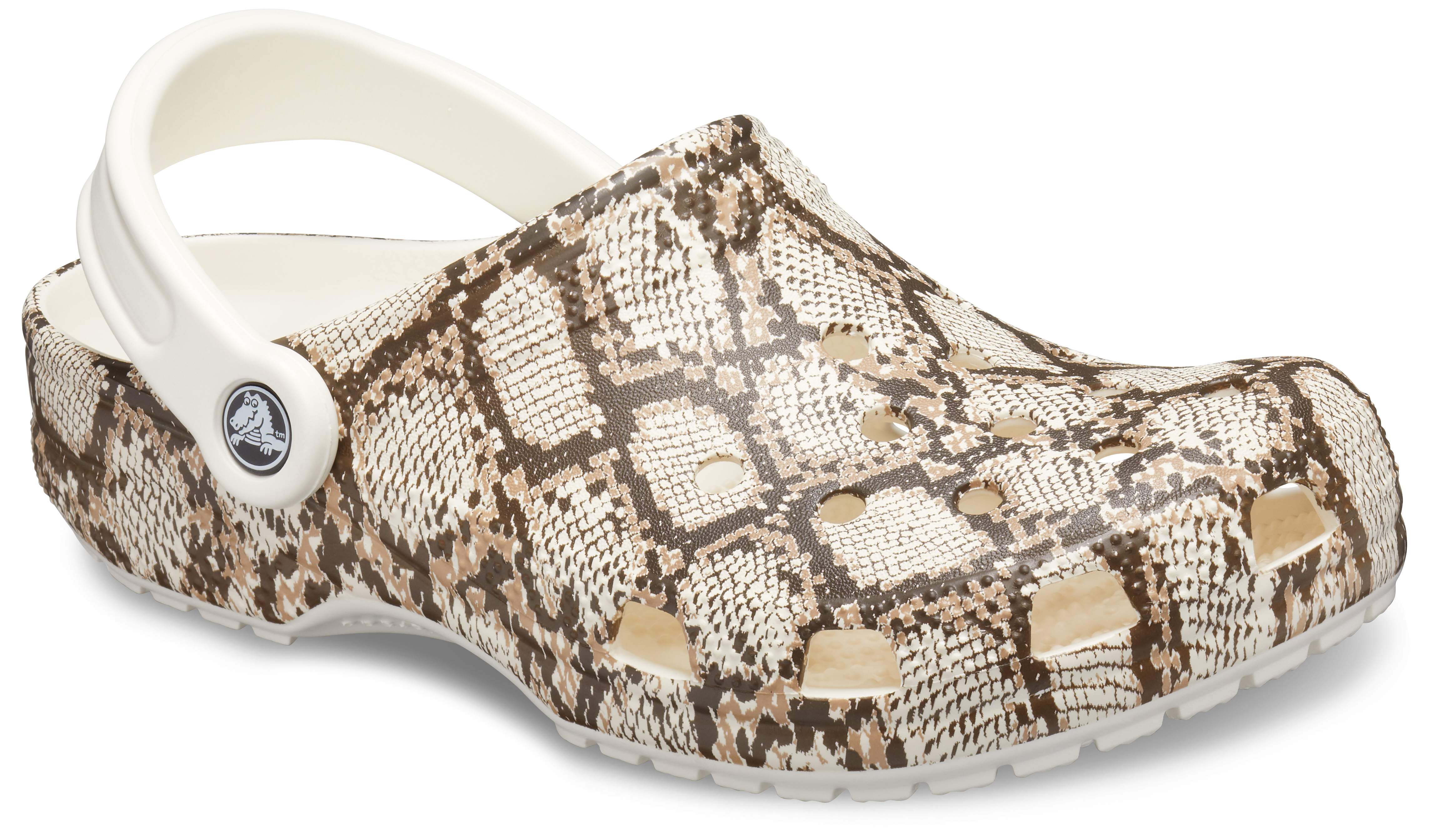 snake skin clogs