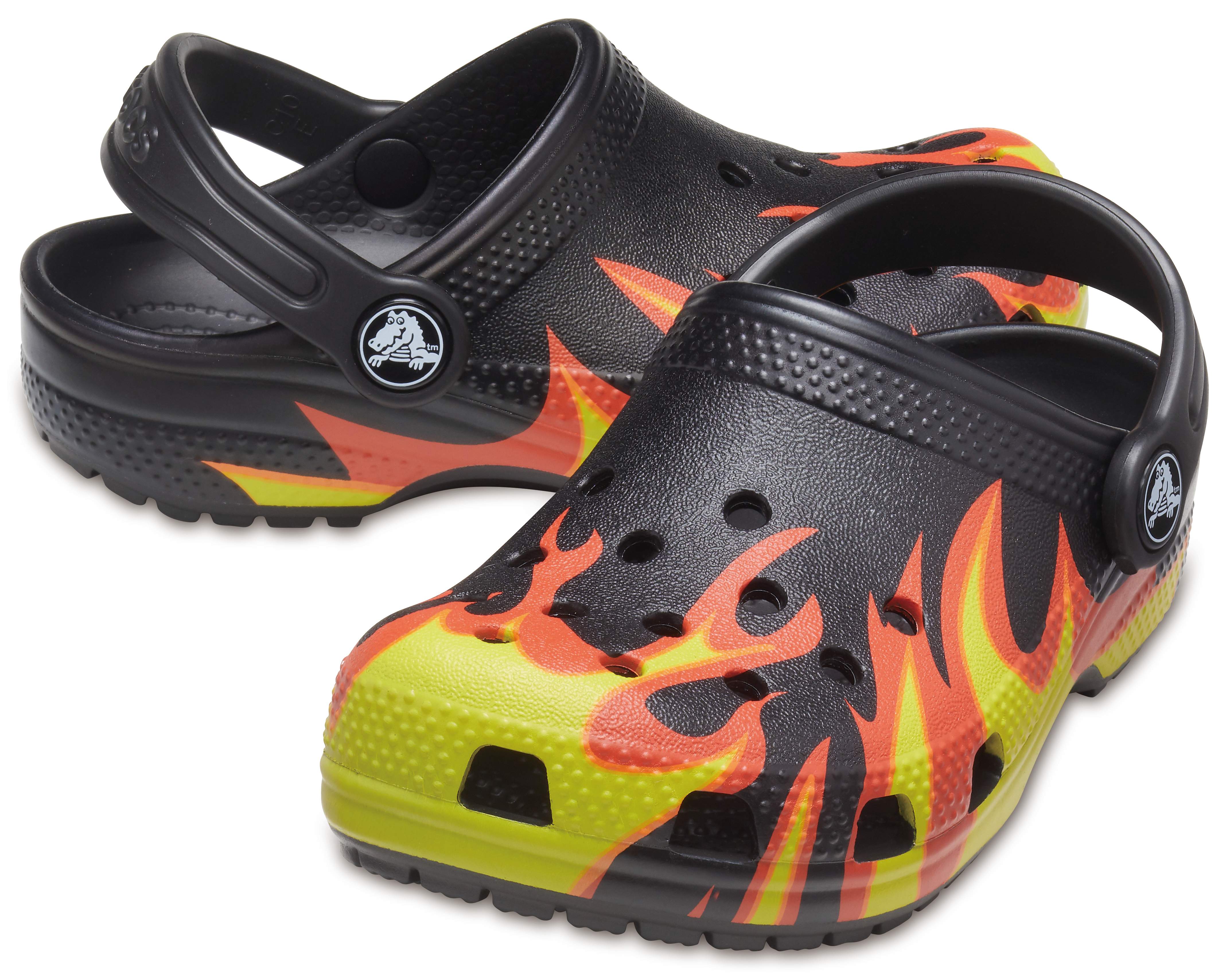 crocs flames