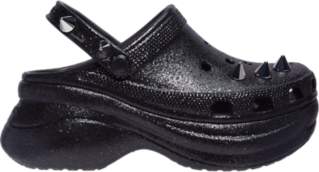 crocs glitter platform shoes