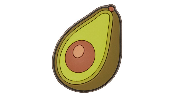 avocado croc charm
