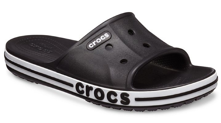 crocs black slides