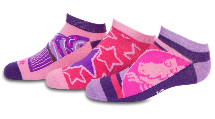 Crocs Girls Side-by-Side Socks 3-pack | eBay