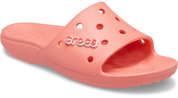 crocs fur slide sandals