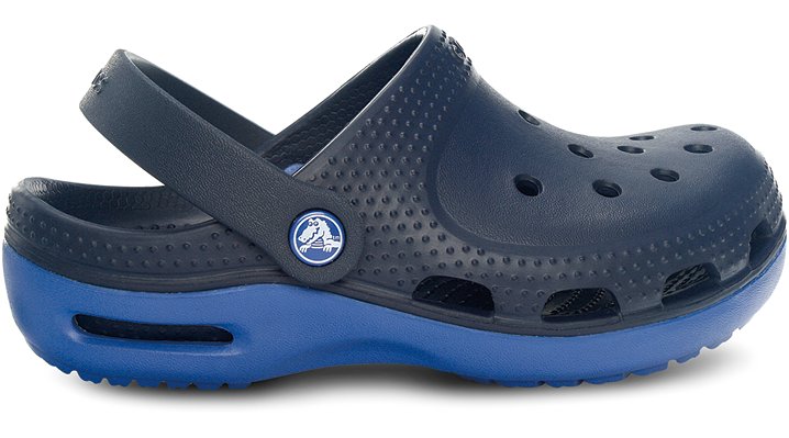 Crocs Navy / Sea Blue Duet Plus Kids Shoes - osfas.com
