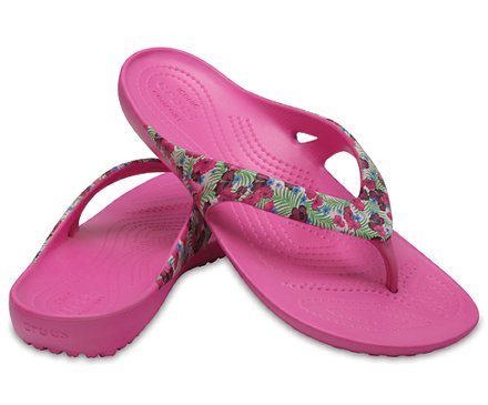Kadee II Graphic Flip- Flop: Flamingo Flip Flops - Crocs