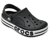 girls black crocs