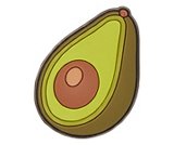 avocado toast jibbitz