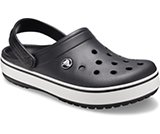 crocs with stripe