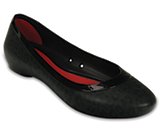 crocs lina shiny flat