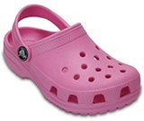 kids pink crocs