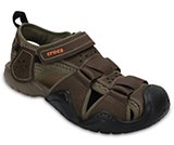 crocs men's swiftwater leather clog