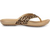 crocs kadee leopard print flip flop