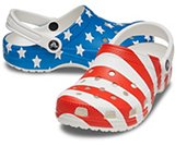 kids american flag crocs