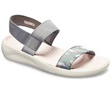 crocs women's literide graphic sandal